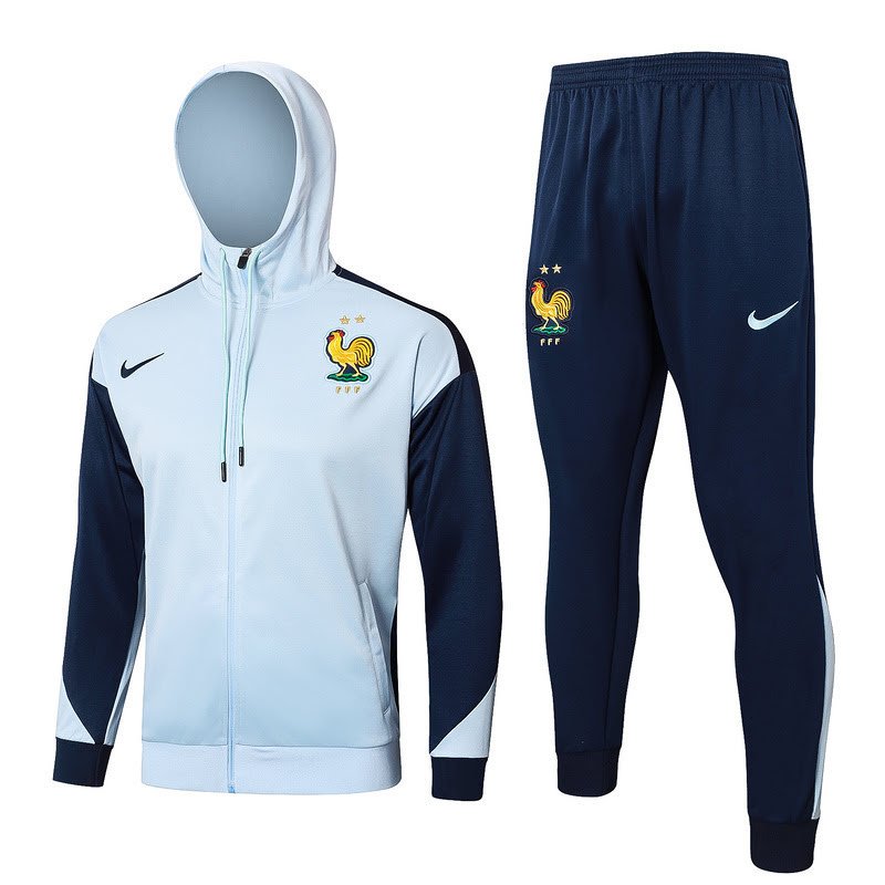 F587 2425 France long zipper light blue with cap kit S-XXL