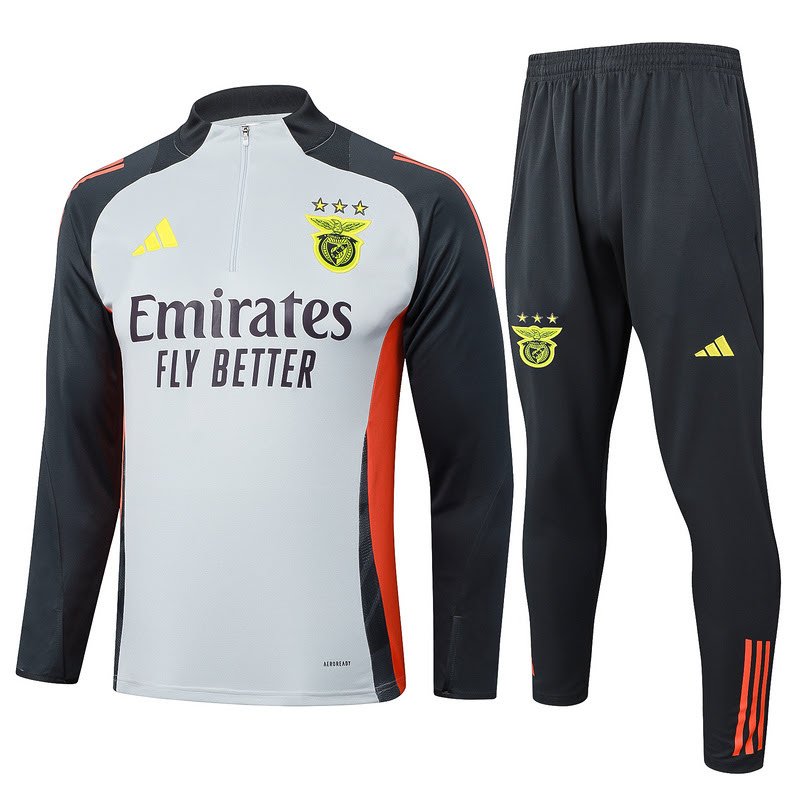 B1006 2425 benfica grey training suit half zipper Size S-XXL