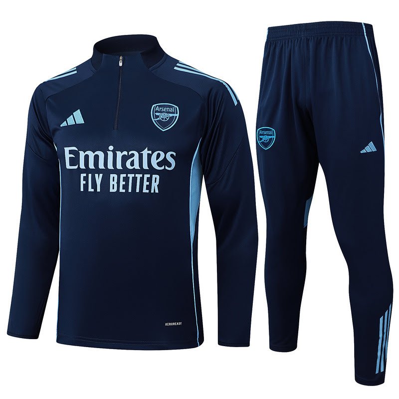 B2519 2526 Arsenal blue training suit half zipper Size S-XXL