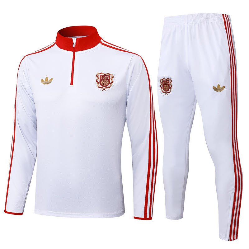 B2520 2526 half zipper Bayern white S-2XL