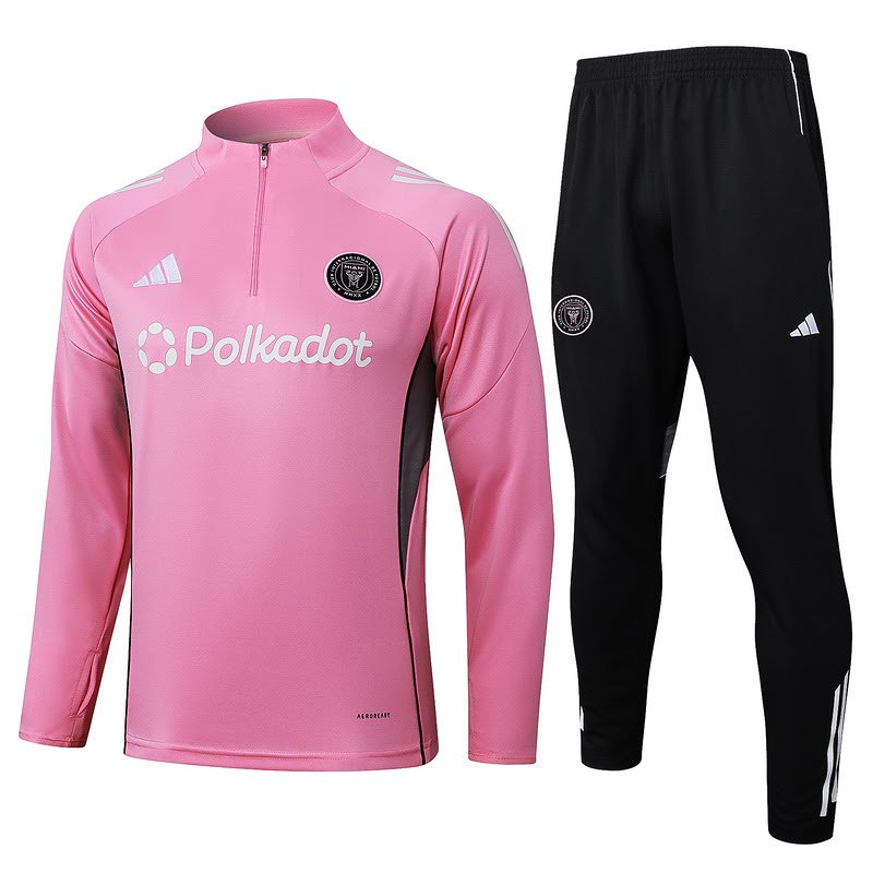 B2523 2526 MIAMI half zipper pink training suit S-XXL