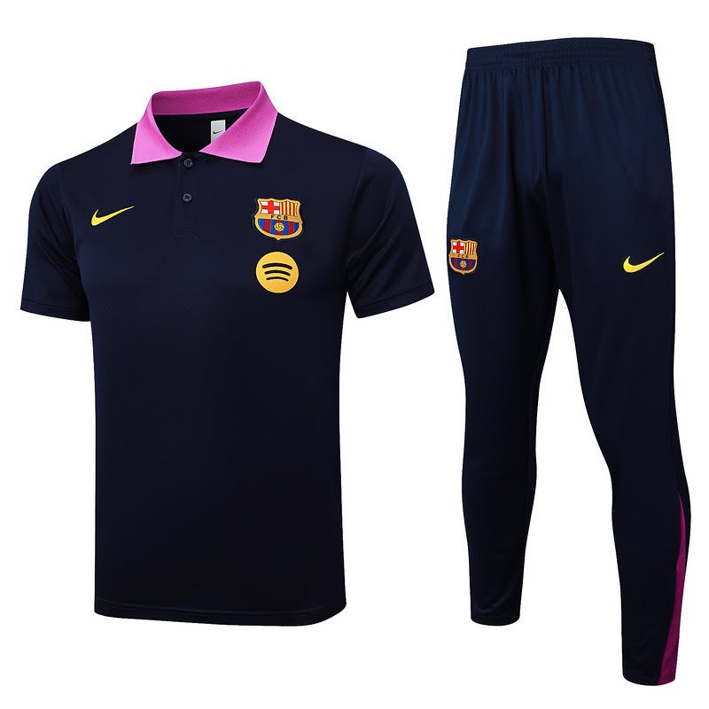C2503 2425 Polo Barcelona Black kit S-XXL