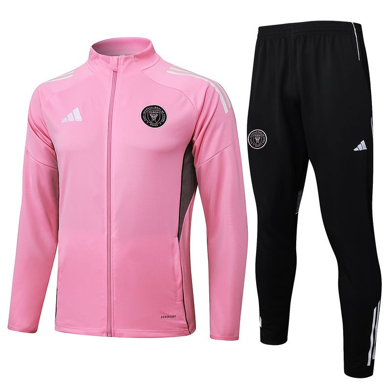 A2518 2526 Miami pink training suit long zipper Size S-XXL