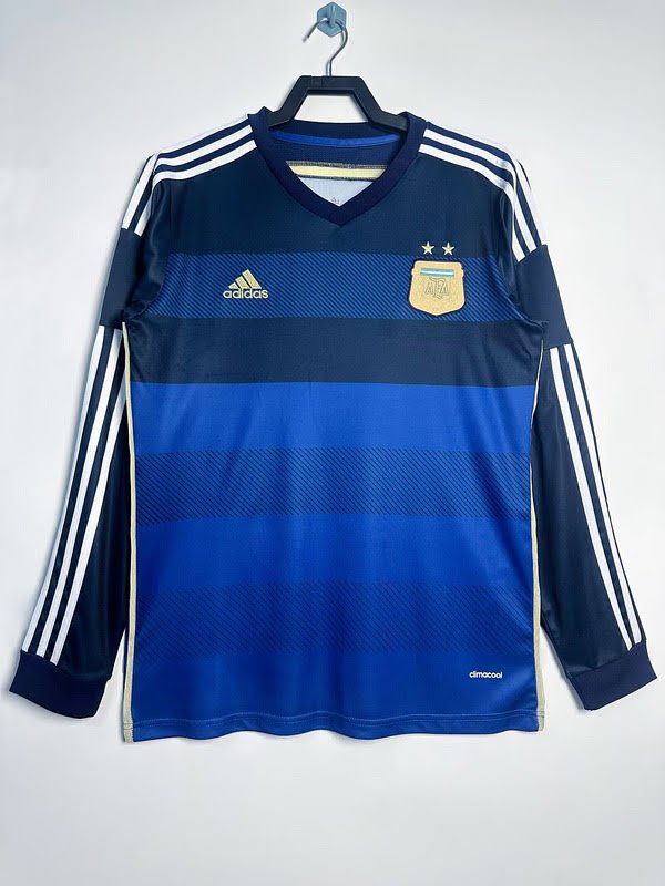 Retro 2014 Argentina away long sleeve S-XXL