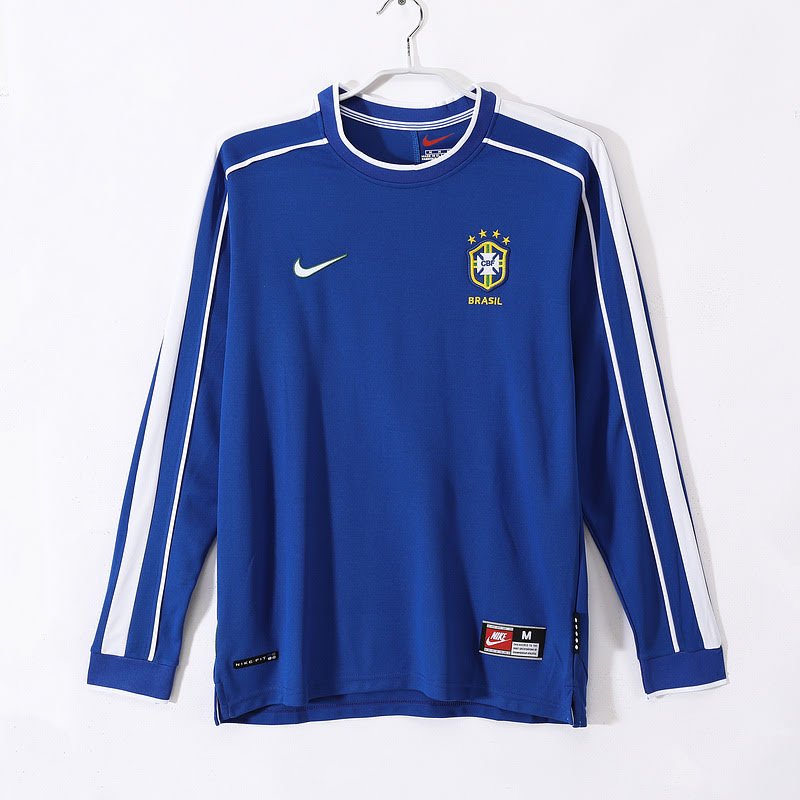 1998 Brazil away jerseys Long Sleeve S-XXL