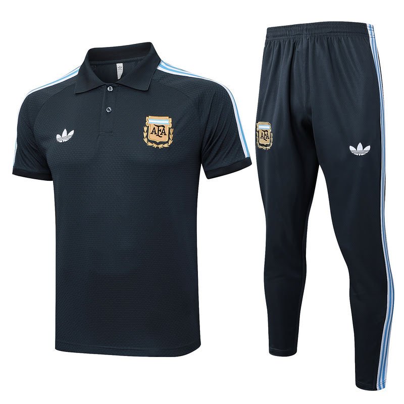 C2525 2526 Polo Argentina  black kit S-XXL