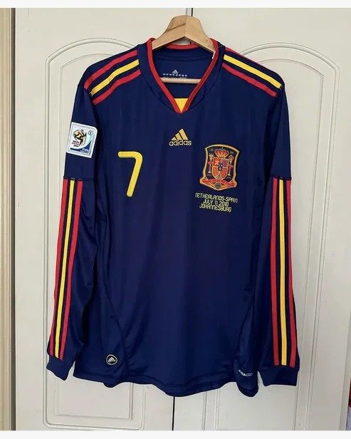 2010 retro Spain away size long sleeve S-2XL