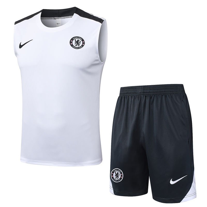 D2573 2526 Chelsea WHITE vest training kit S-XXL