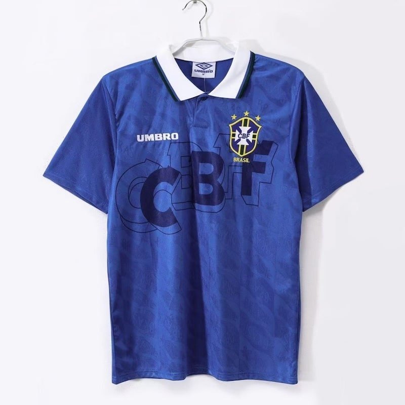 Retro 1991-1993 Brazil Away Jersey S-2XL