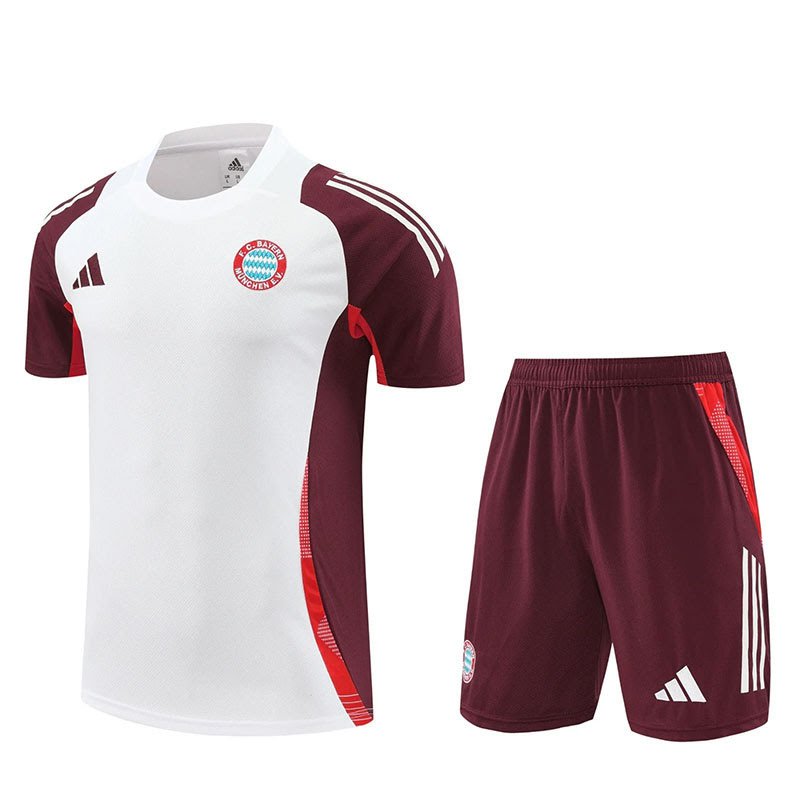2425 Bayern training suit beige and deep red S-XXL