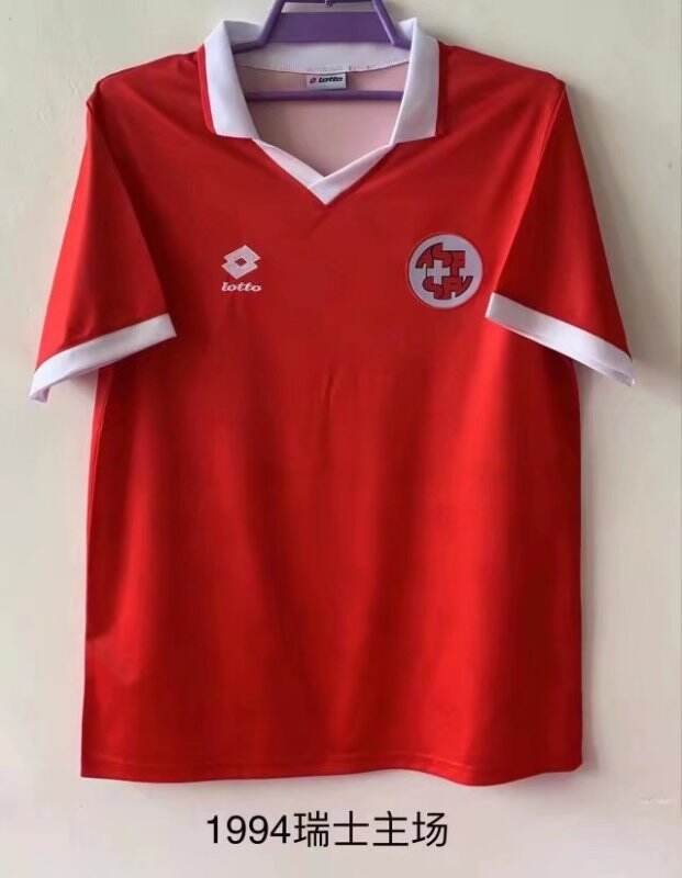 1994 retro Switzerland Retro Home Jersey S-2XL