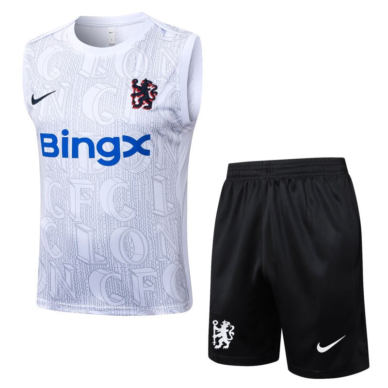 D25121# 2526 Chelsea White Inkjet Vest Set S-2XL