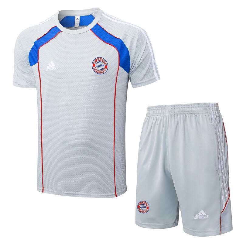 D25128# 2526 Bayern Grey Retro Short Sleeve Suit S-2XL