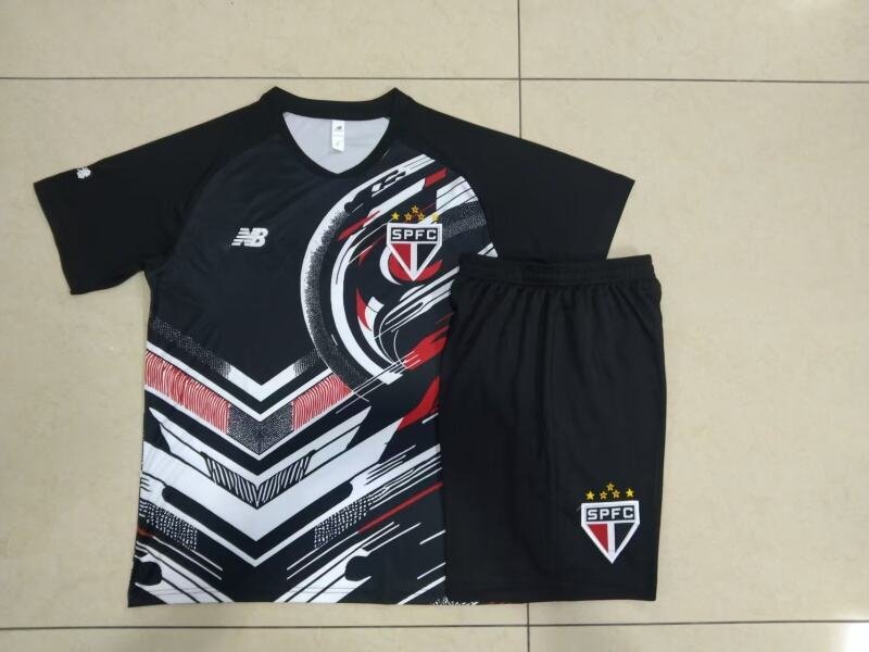 D25162# 2526 Sao Paulo Black Inkjet Short Sleeve Suit S-2XL