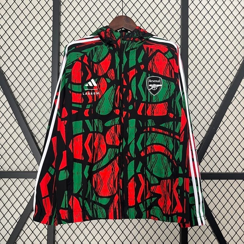 2425 Arsenal pad printed single-sided hooded windbreaker S-2XL
