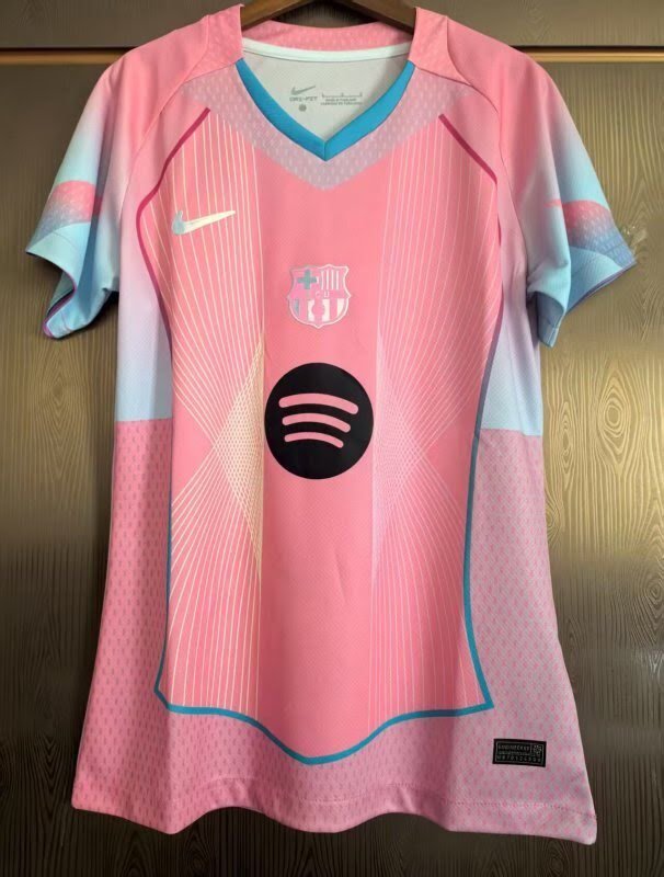 2526 Barcelona Pink Women's Football Jersey S-2XL
