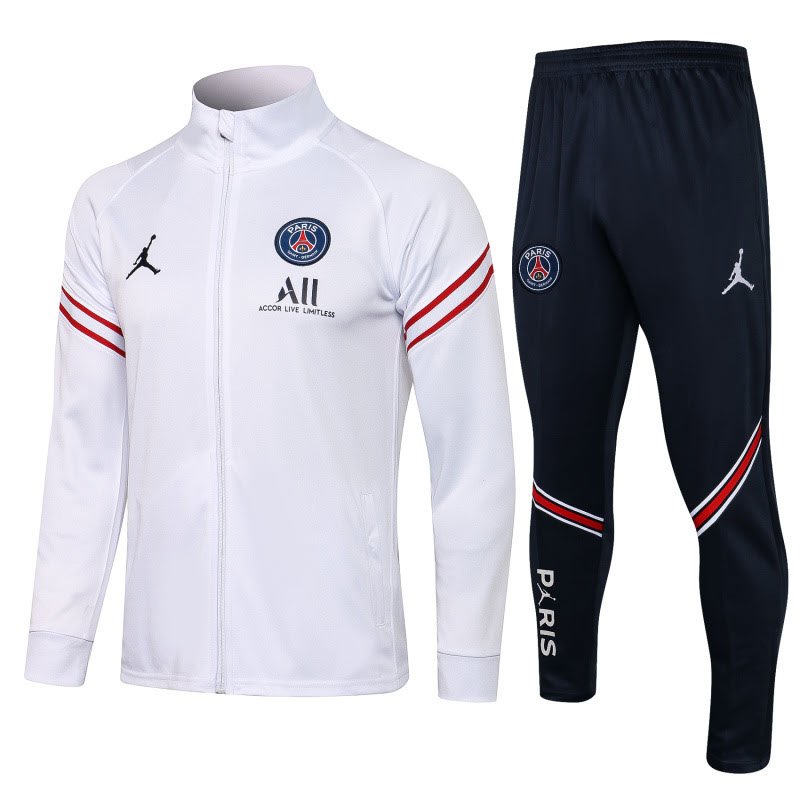 A414# 2122 Long Pull High Neck Jordan Paris White S-2XL