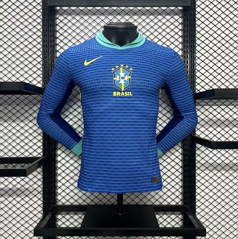 24/25 Brazil Away Long Sleeve Jersey Player Edition S-2XL