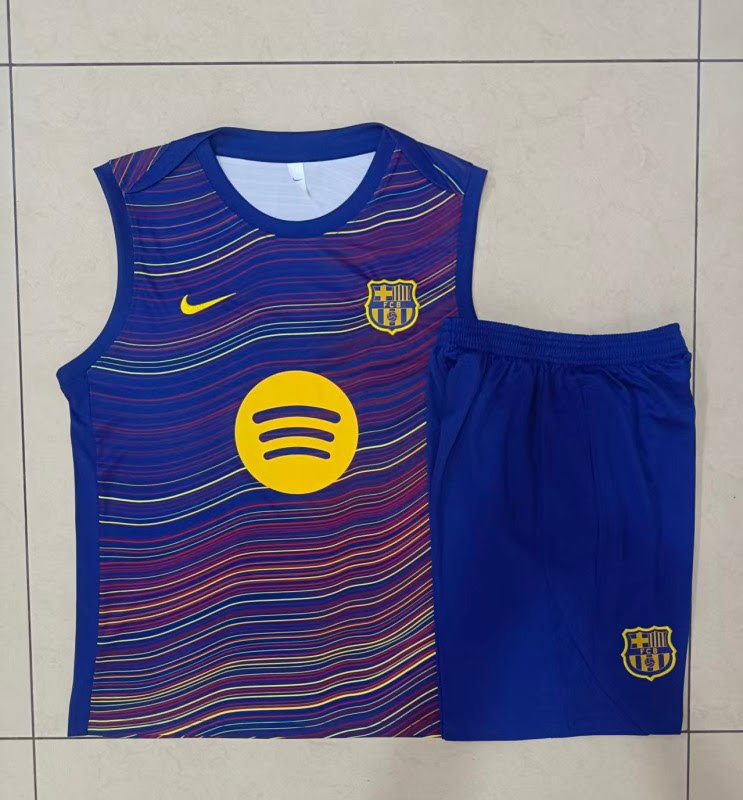D25209#2526 Busser Blue (Twill Inkjet) Vest Set S-2XL