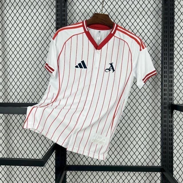 2526 Arsenal baseball white jersey S-XXL