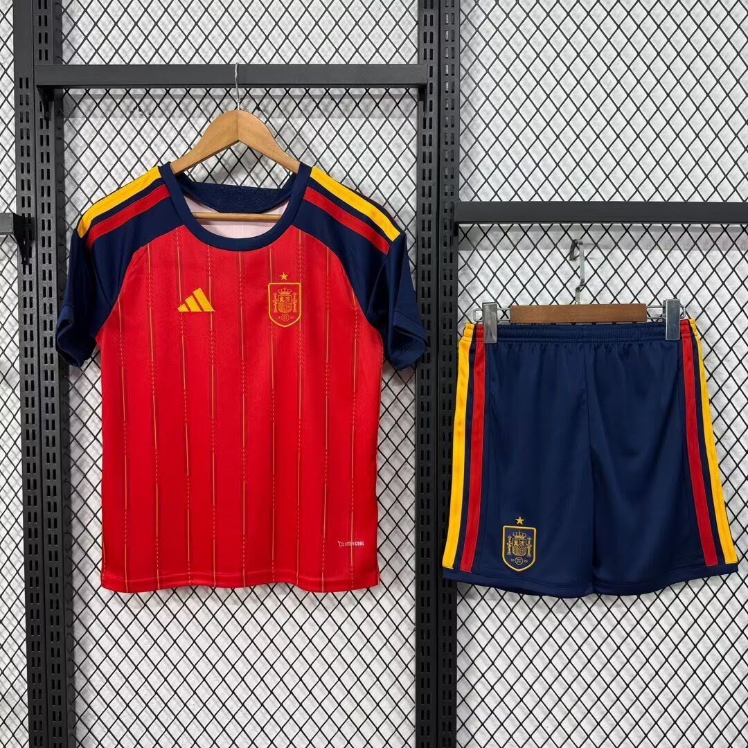 2627  kids Spain Home Jersey 16-28