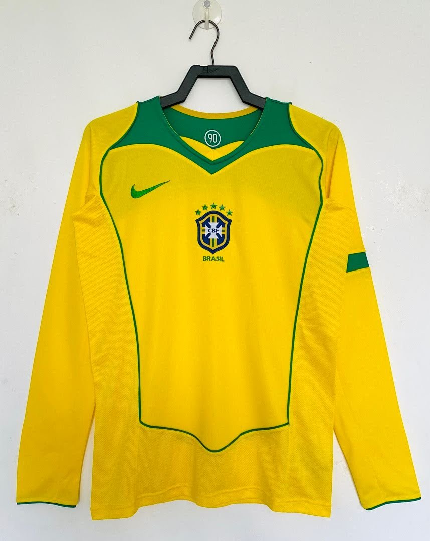 2004 Brazil Home Long Sleeve (0B2A)