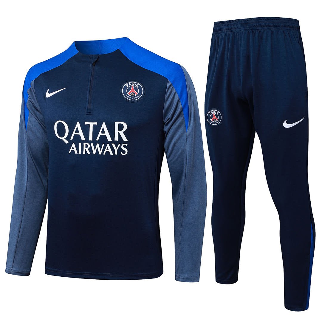 B2585# 2526 PSG Royal Blue Half-Zip Set S-2XL