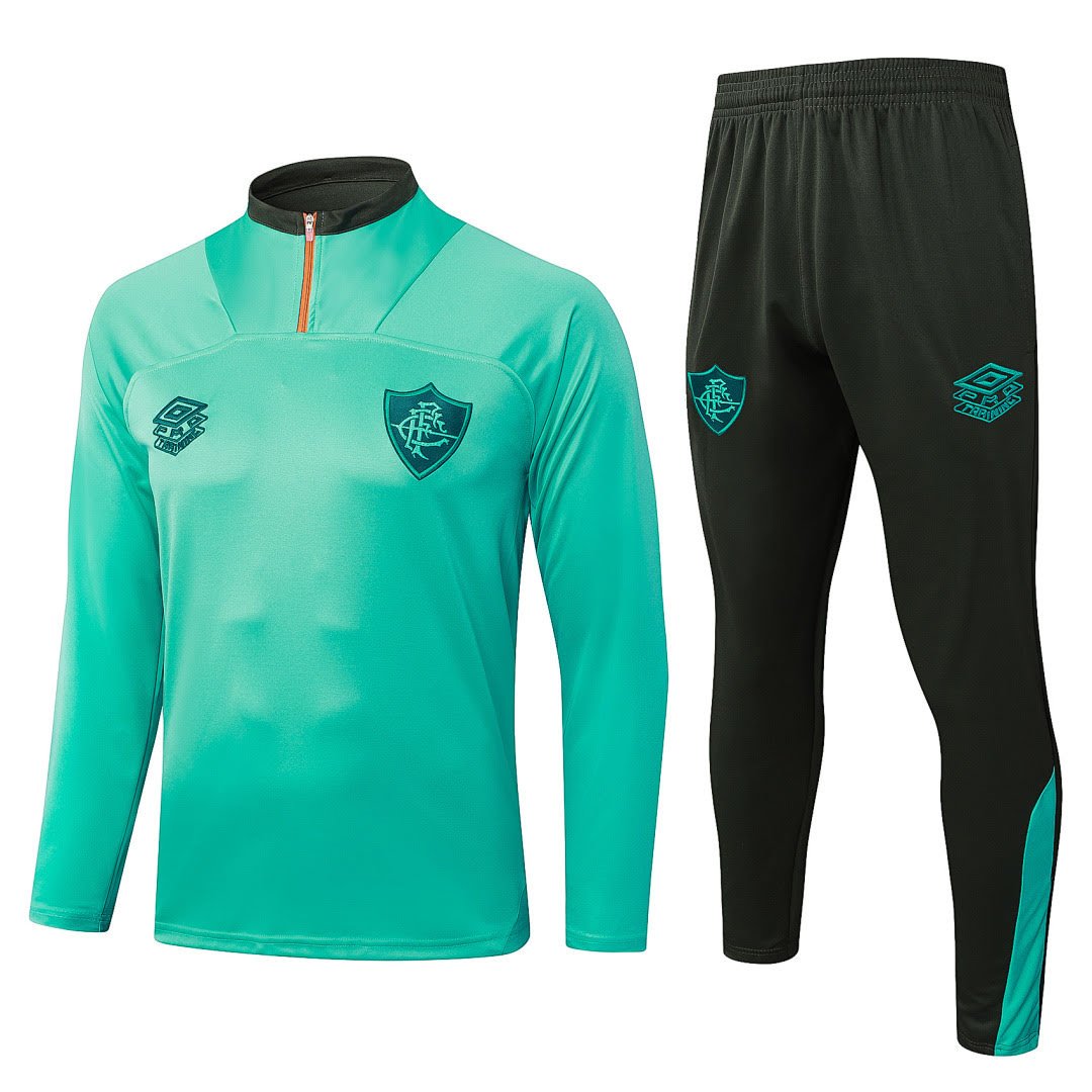 B2594# 2526 Florminense Dark Green Half-Zip Set S-2XL