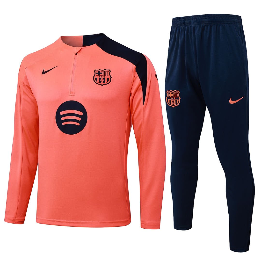 B25136# 2526 Barcelona Orange Half-Zip Set S-2XL