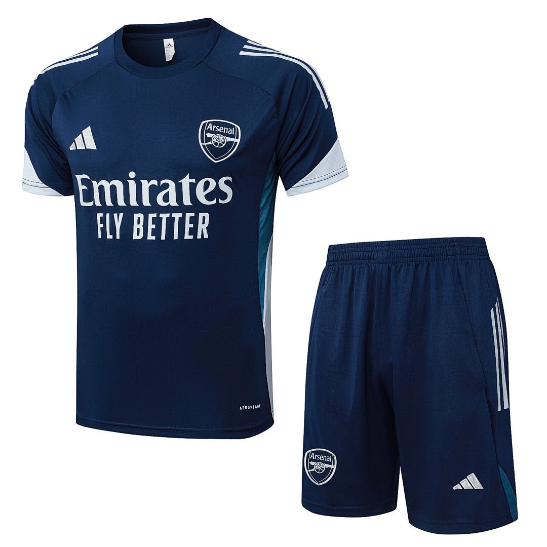 B25222# 2526 Arsenal Royal Blue Short-Sleeve Suit S-2XL