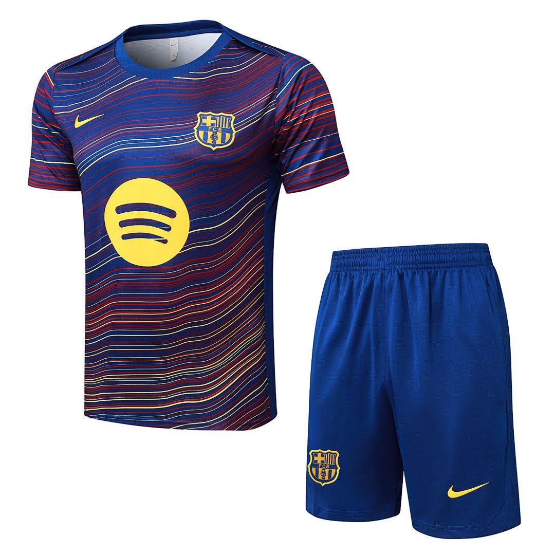 B25226# 2526 Barcelona Blue (Twill Inkjet) Short-Sleeve Set S-2XL
