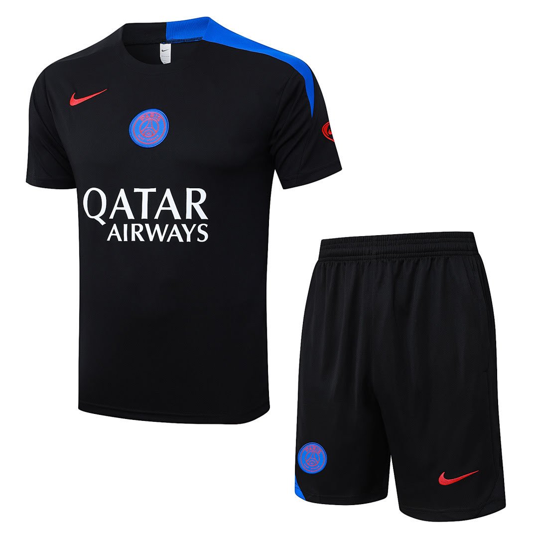 B25255# 2526 PSG Black Short-Sleeve Suit S-2XL