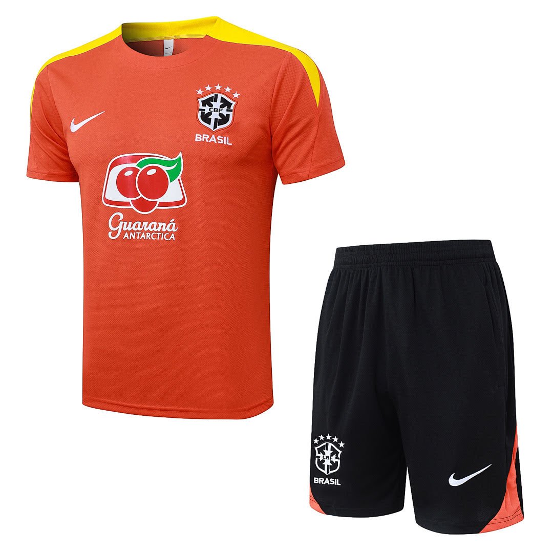 B25271# 2526 Brazilian Orange Short-Sleeve Set S-2XL
