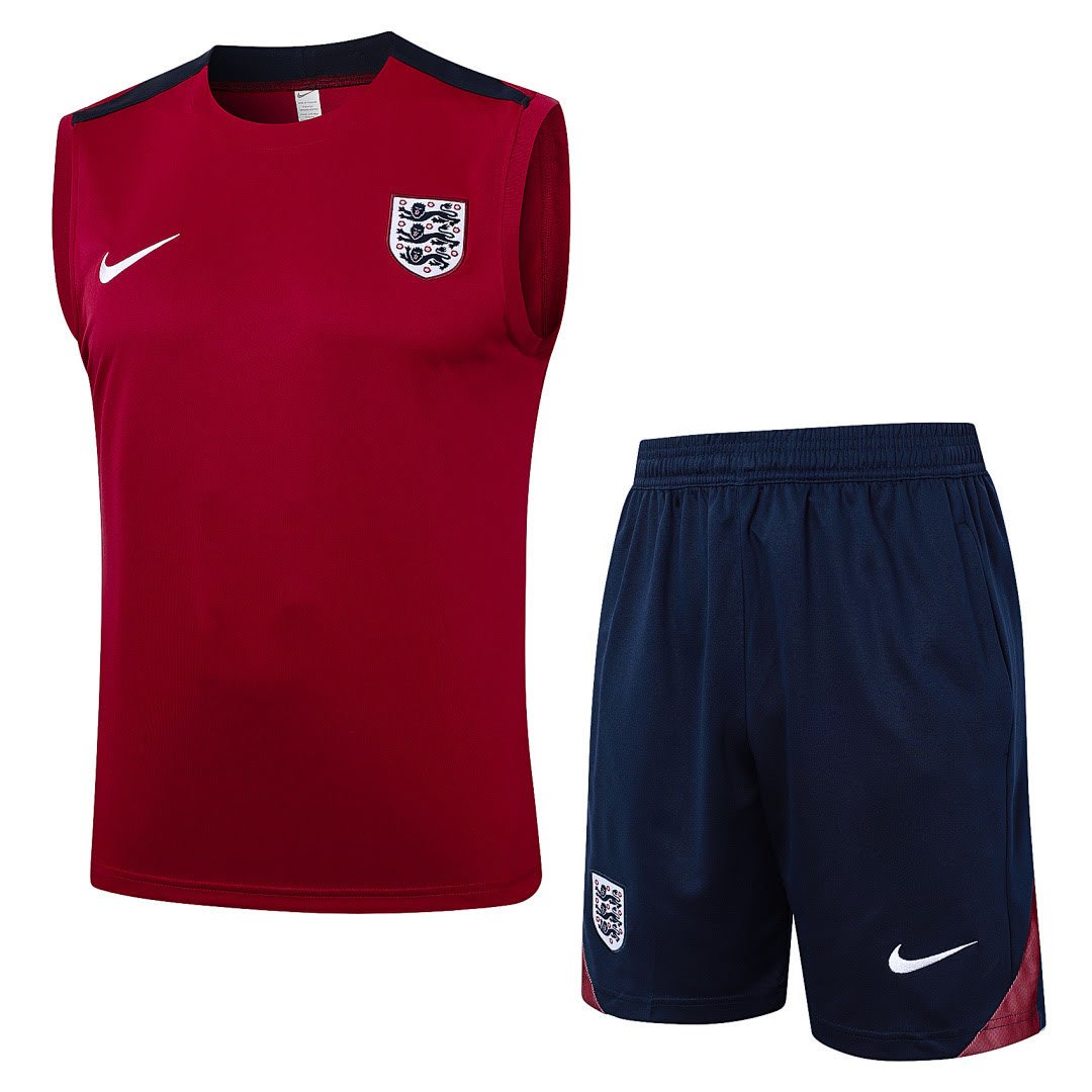 D1138# 2425 England Burgundy Vest Set S-2XL