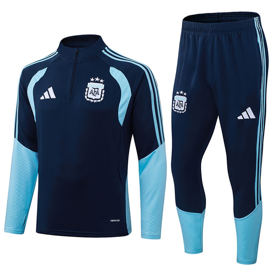 2627 Argentina Royal Blue Half-Zip Set, Sizes S-2XL