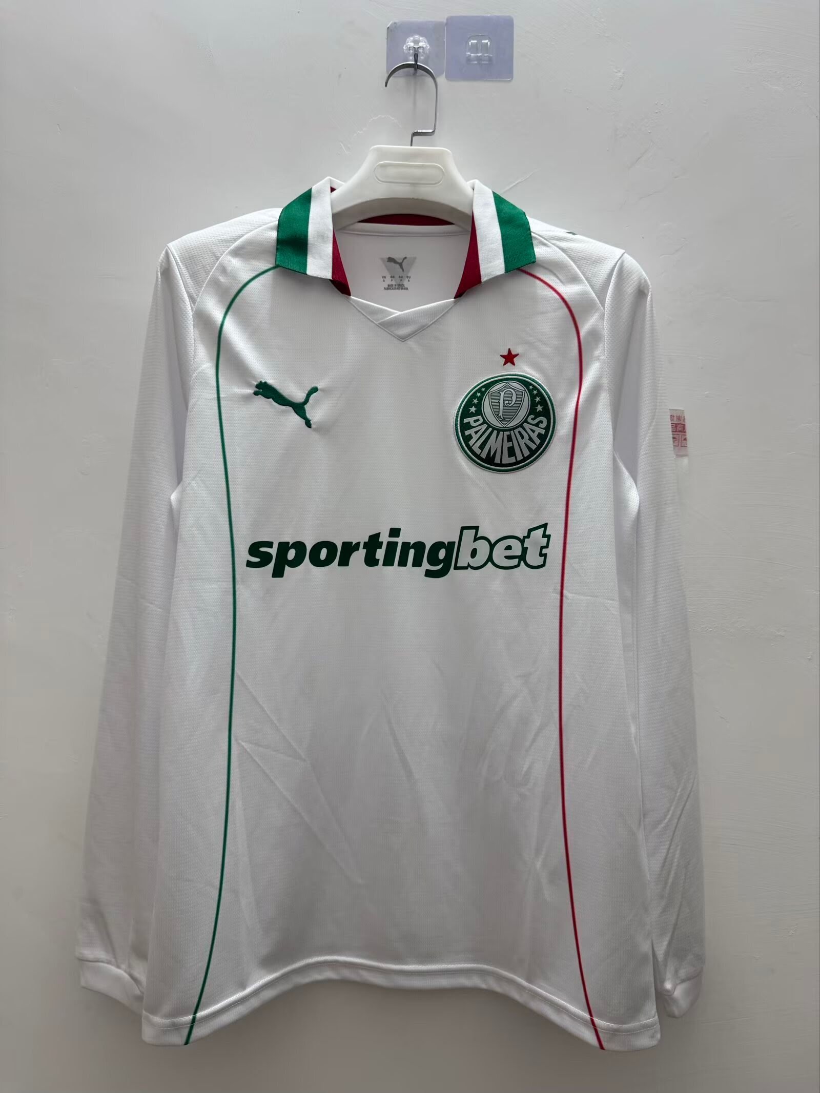 2627 Palmeiras away jersey  long sleeve S-2XL
