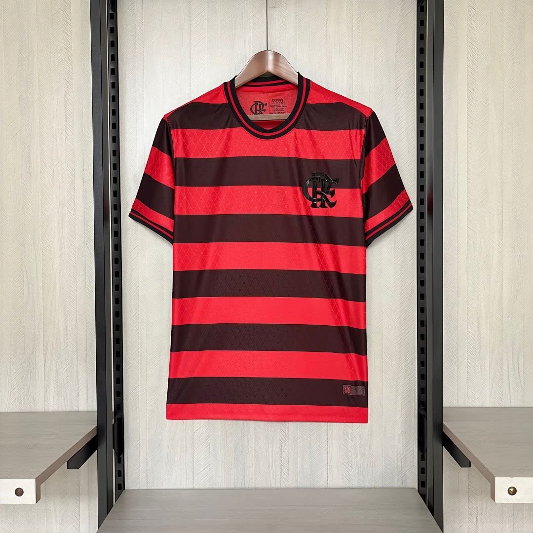 2627 Flamenco Red and Black Striped Special Edition S-4XL
