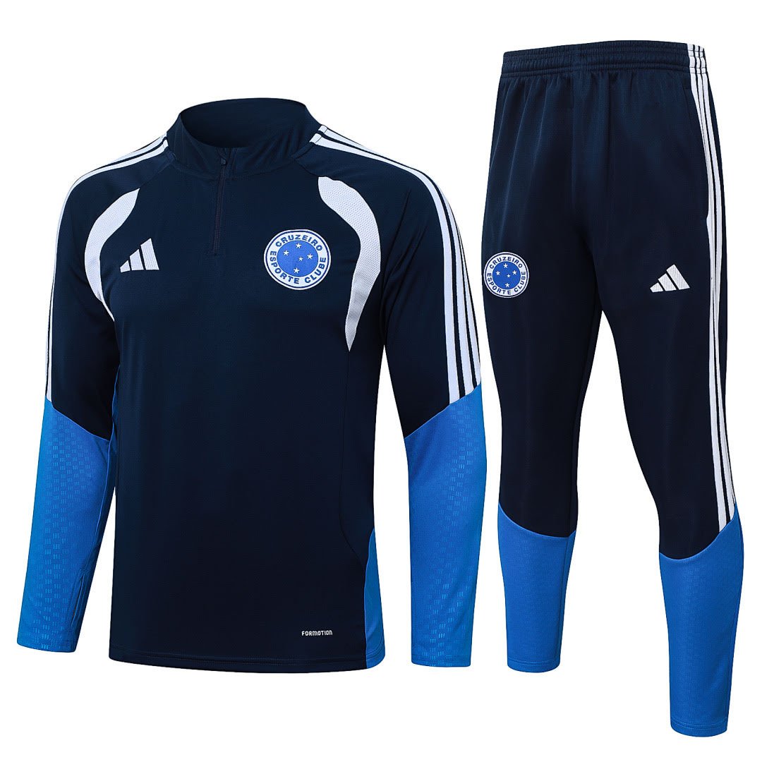 B26010# 2627 Cruzeiro Royal Blue Half-Zip Suit S-2XL