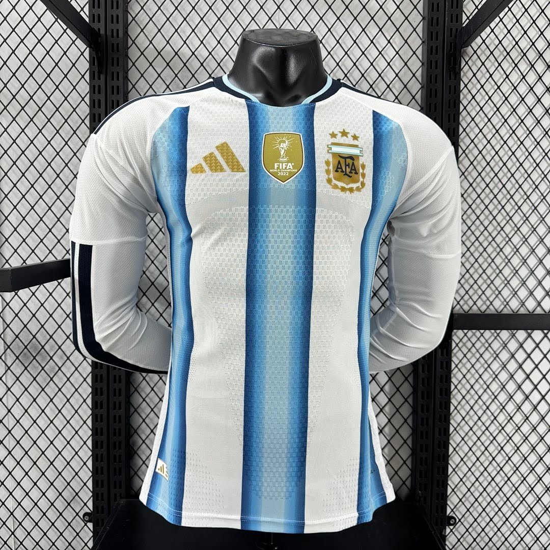 2627 Argentina Home Game Player Long-Sleeve S-4XL