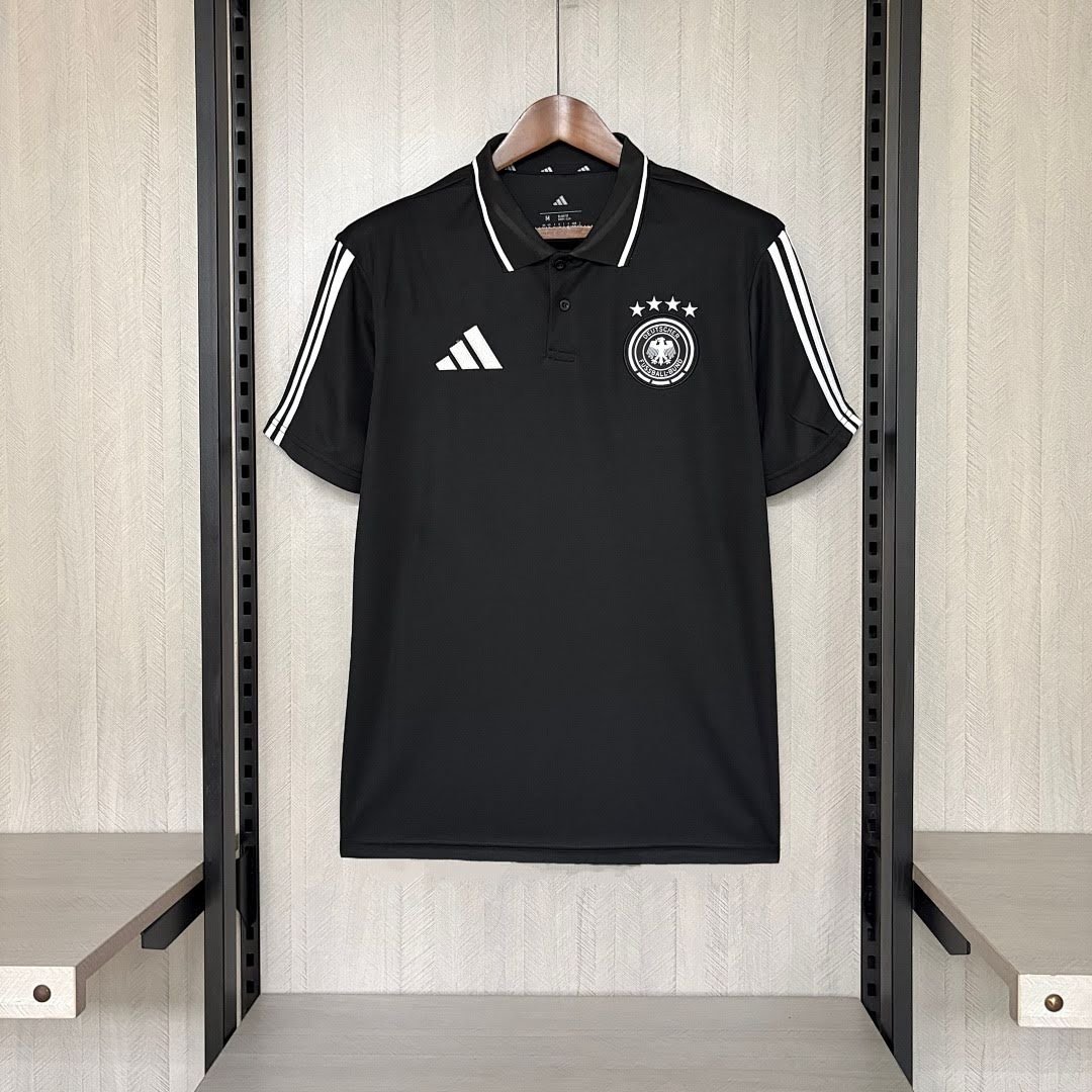 2627 German Black Polo Shirt, Sizes S-2XL