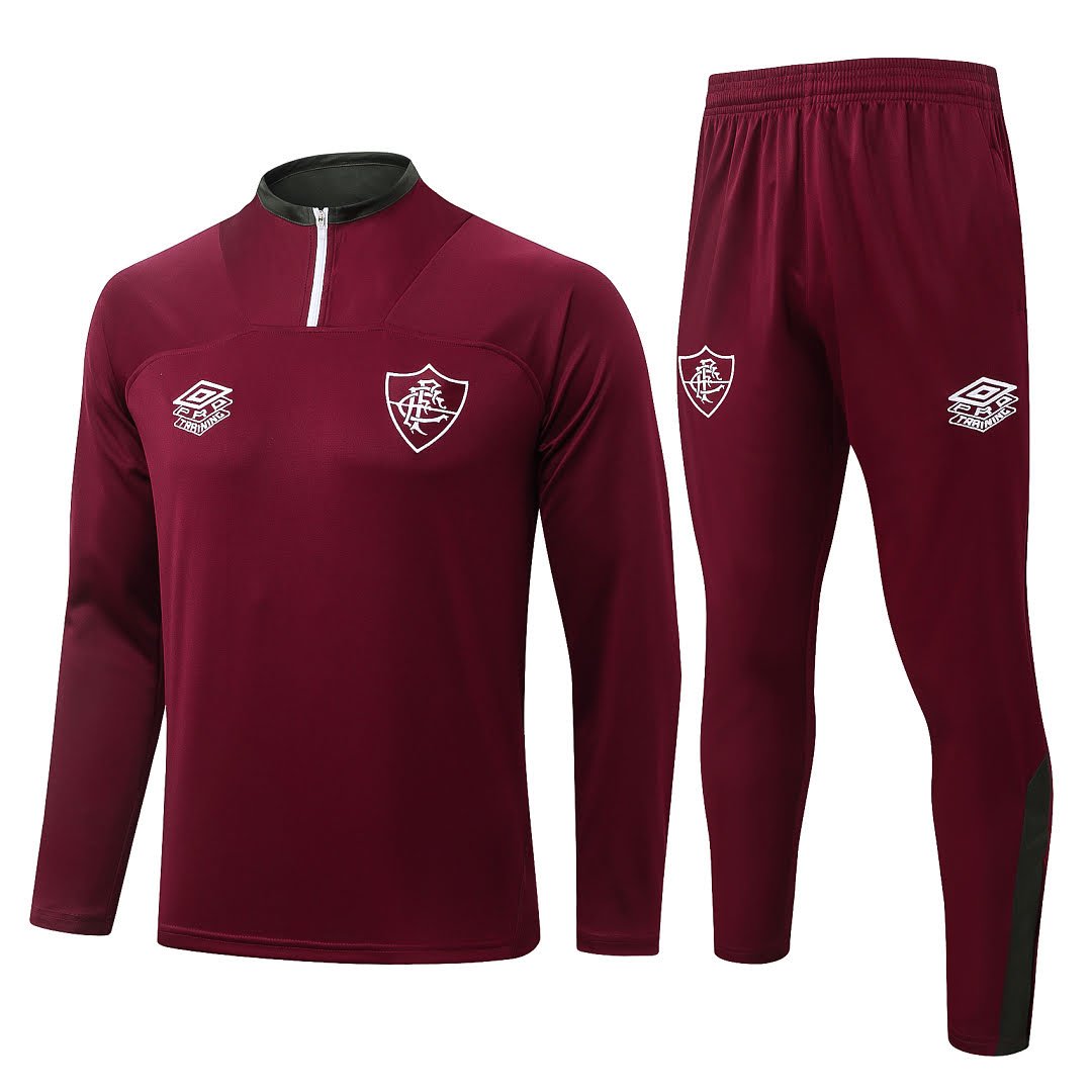 B25157# 2526 Fluminense Maroon Half-Zip Set S-2XL