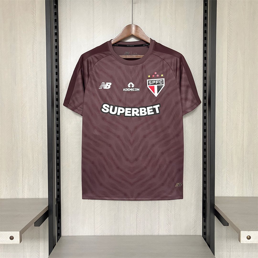 2627 São Paulo marrom jersey, sizes S-4XL