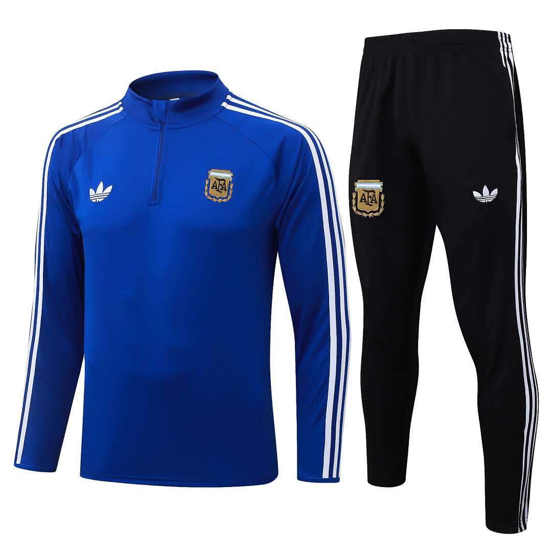 B26037# 2627 Argentine Blue Half-Zip Set S-2XL