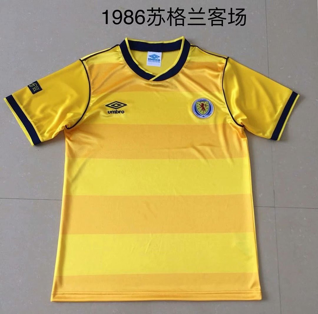 1986 Retro Scotland Away Jersey S-2XL