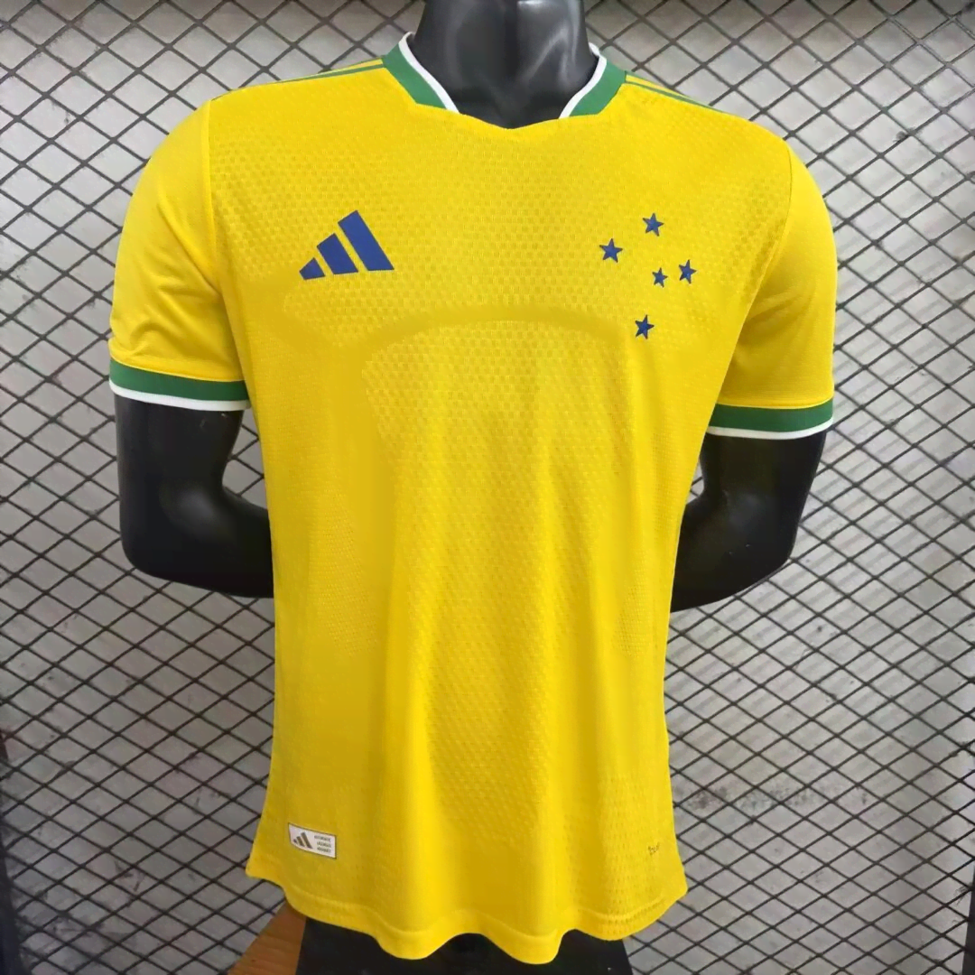 2627 Cruzeiro Special Edition Yellow Player Jersey S-3XL