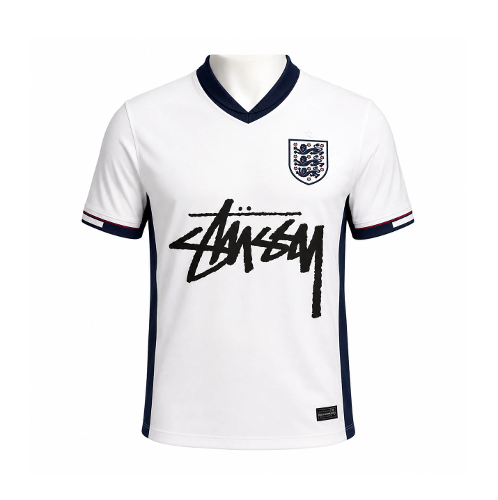 2627 England Stussy Special Edition Jersey, Sizes S-2XL