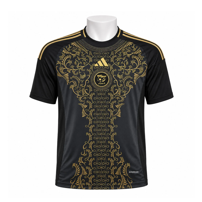 2627 Algeria Black and Gold Special Edition Jersey S-4XL