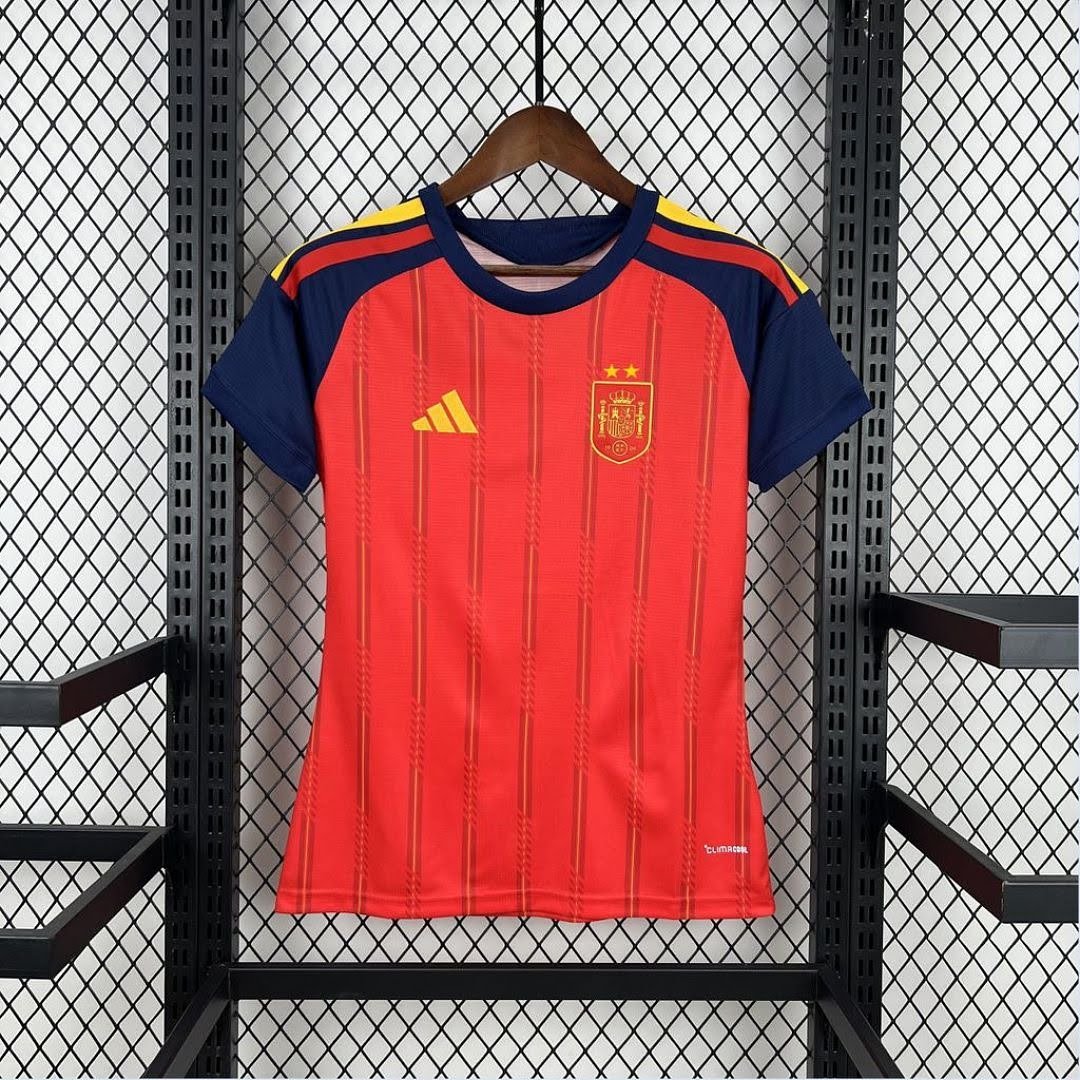 2627 Spain Home Women's Jersey (2 stars) S-2XL
