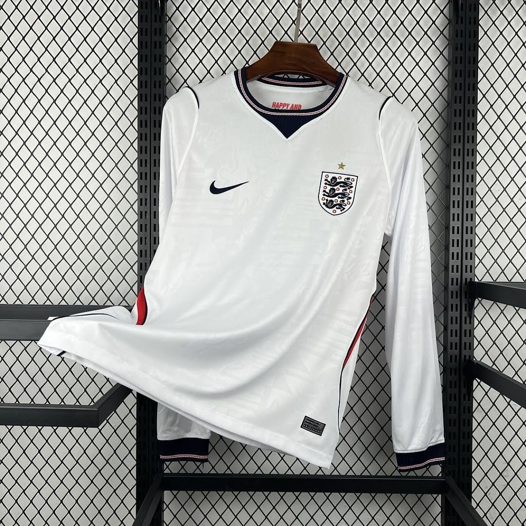 2627 England Home Long-Sleeve Jersey S-4XL