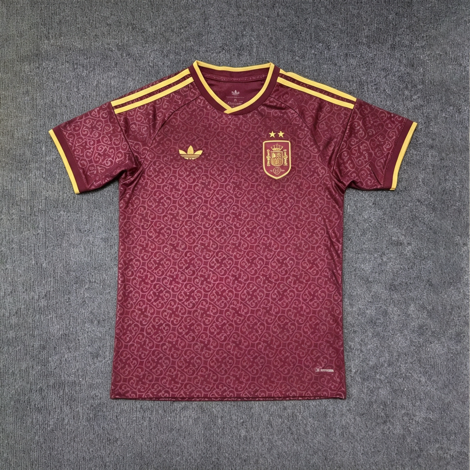 2627 Spain Second Away Match Maroon Jersey (2 stars) S-4XL